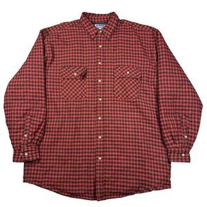 Vintage Flannel Shacket‎ Men's XLT Vintage 90s Barn Chore Quilt Lined Hiking